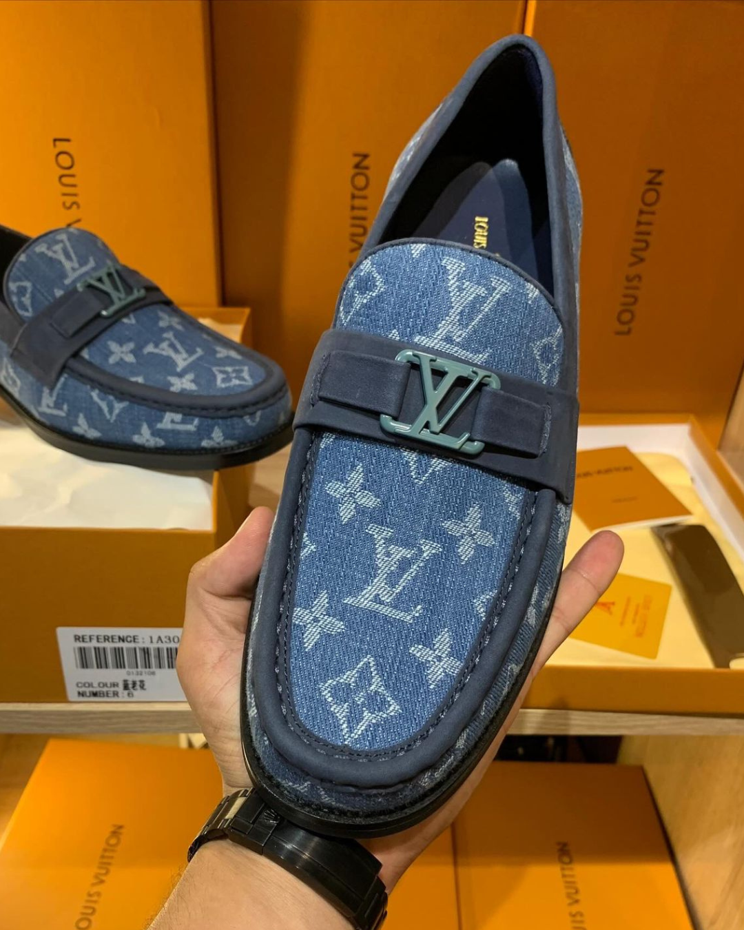 Mocassin Major Bleu – Chaussure de Luxe Élégante