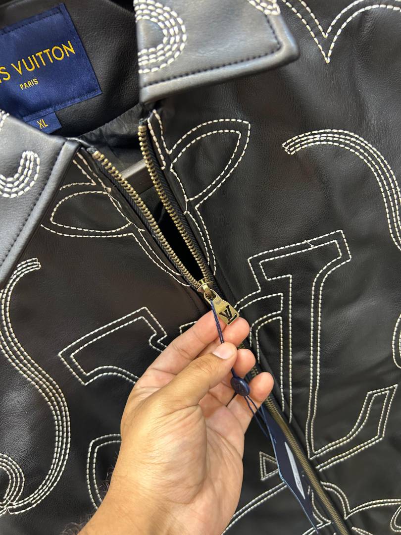 Veste Bomber Brodée de Luxe – Style Iconique Noir