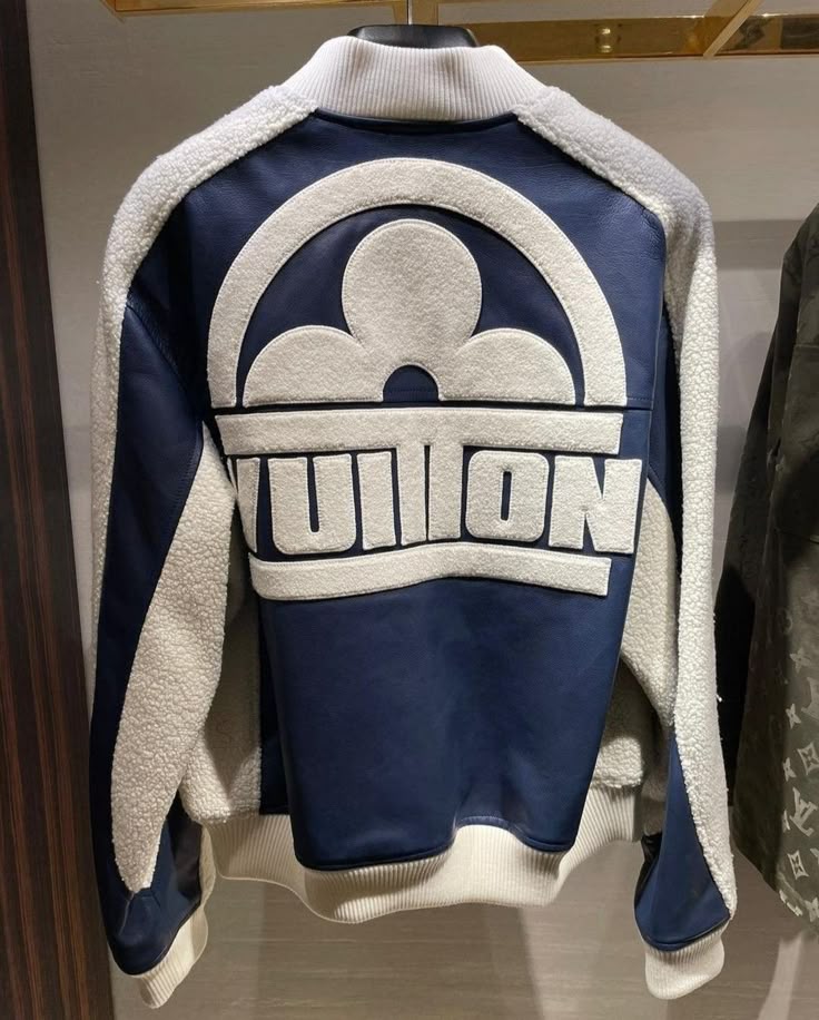 Louis Vuitton – Leather Mix Teddy Jacket Homme