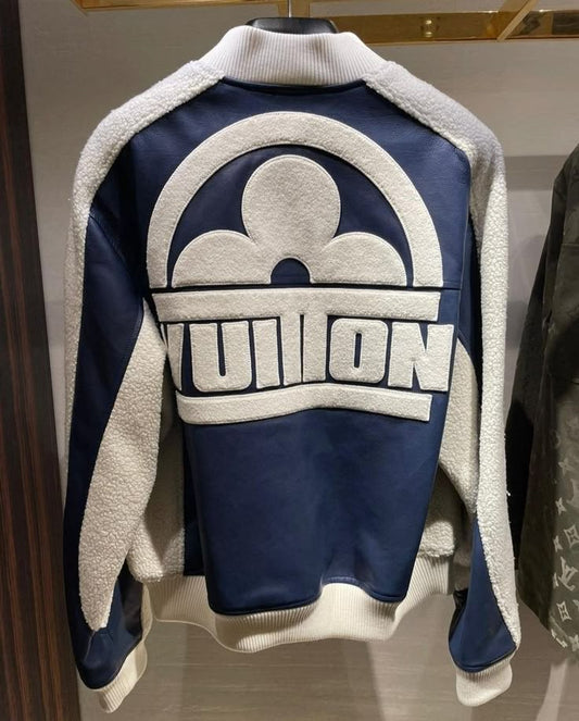 Louis Vuitton – Leather Mix Teddy Jacket Homme