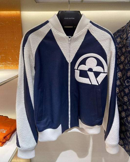 Louis Vuitton – Leather Mix Teddy Jacket Homme