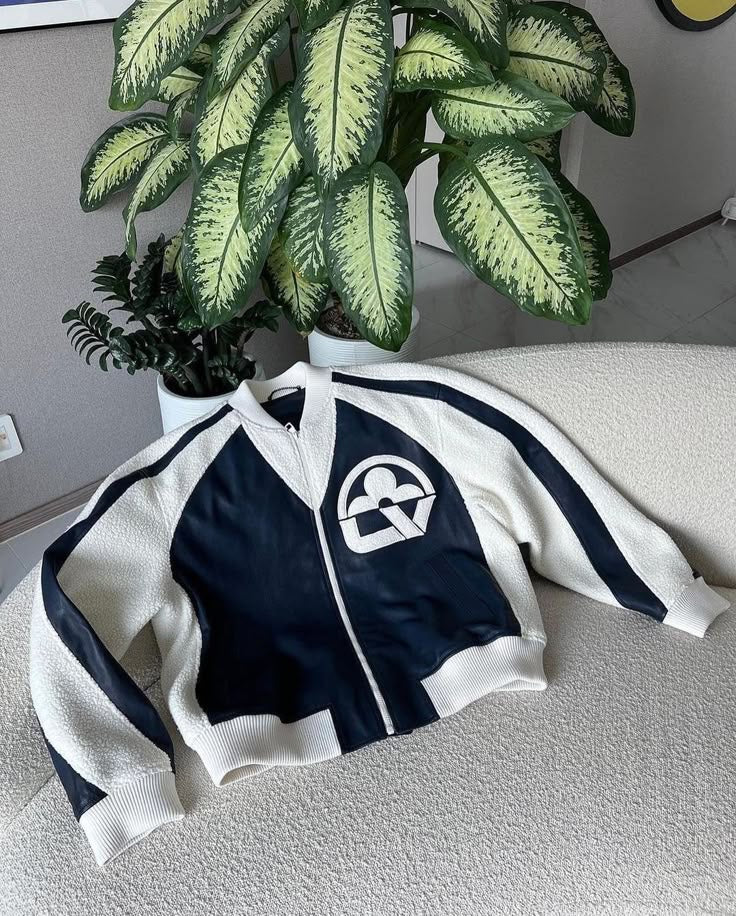 Louis Vuitton – Leather Mix Teddy Jacket Homme